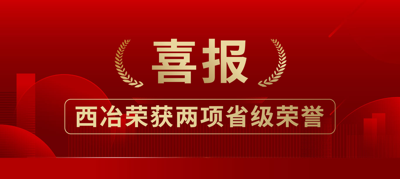 喜报 | 西冶荣获两项省级荣誉