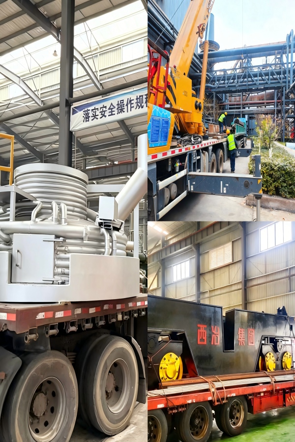 实干为笔！河北某精炼炉项目安装现场火力全开