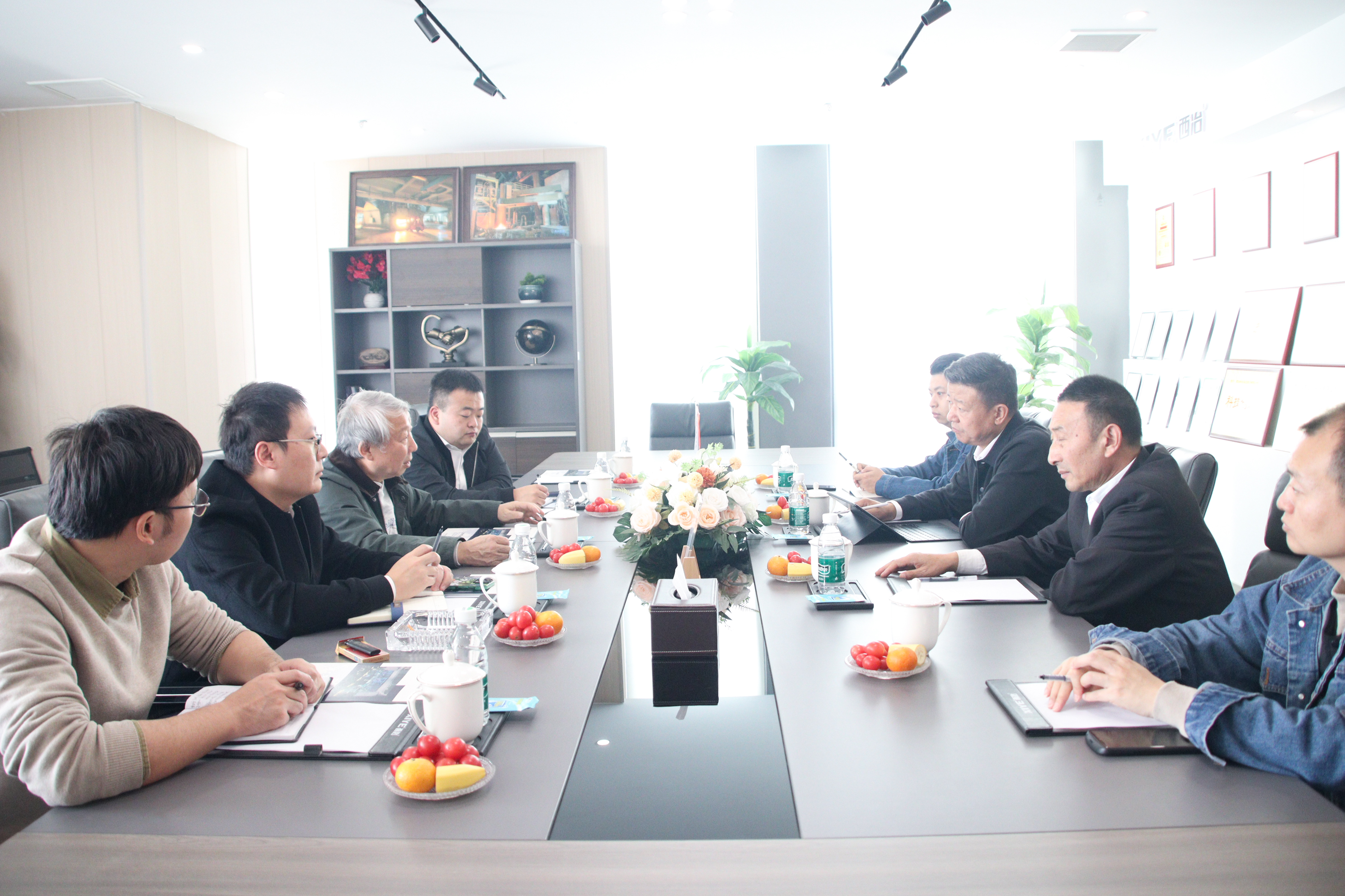 陕西环保集团李总一行莅临西冶：共同探索能源优化设备革新之道
